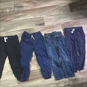 Stylish Kids' Black and Blue Jeans Set